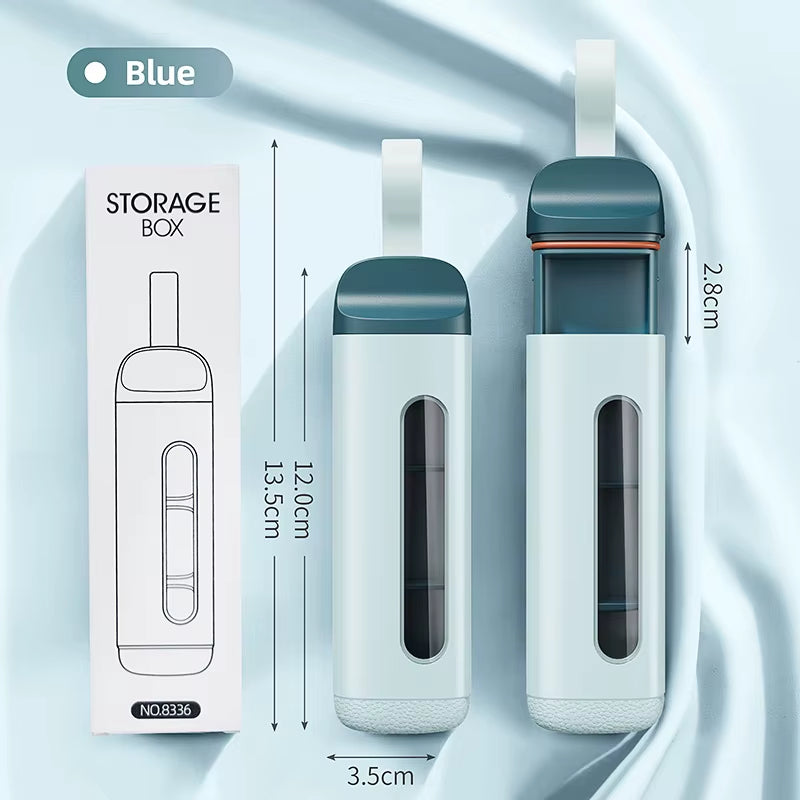 Portable Pill Organizer Box Neat and Tidy Pill Management Travel Dispenser Medicine Box Durable Sturdy Pocket Pill Cases