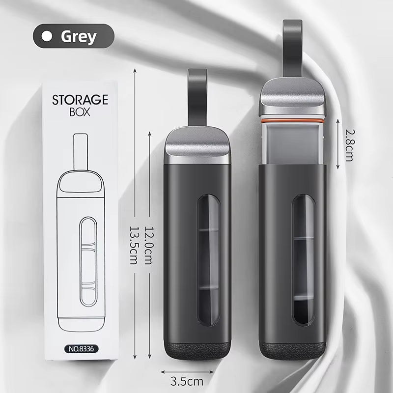 Portable Pill Organizer Box Neat and Tidy Pill Management Travel Dispenser Medicine Box Durable Sturdy Pocket Pill Cases