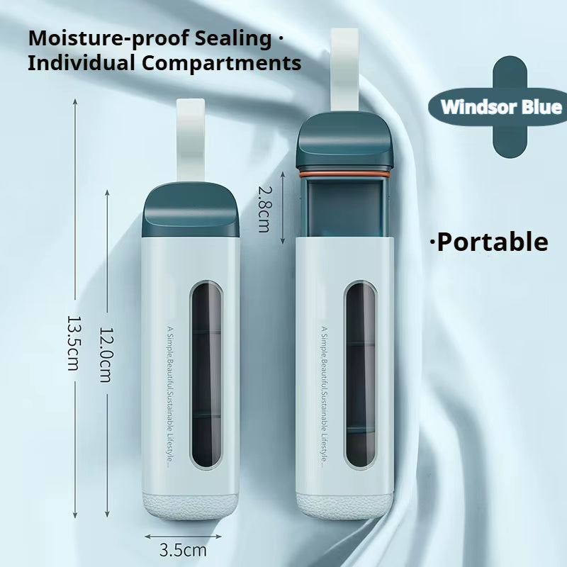 Portable Pill Organizer Box Neat and Tidy Pill Management Travel Dispenser Medicine Box Durable Sturdy Pocket Pill Cases