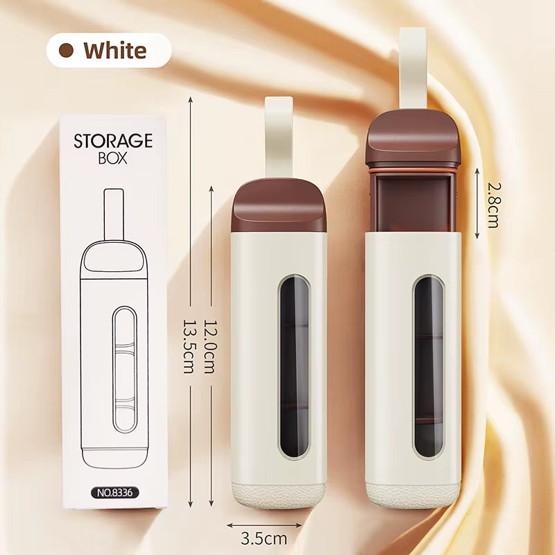 Portable Pill Organizer Box Neat and Tidy Pill Management Travel Dispenser Medicine Box Durable Sturdy Pocket Pill Cases