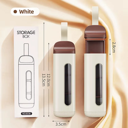 Portable Pill Organizer Box Neat and Tidy Pill Management Travel Dispenser Medicine Box Durable Sturdy Pocket Pill Cases