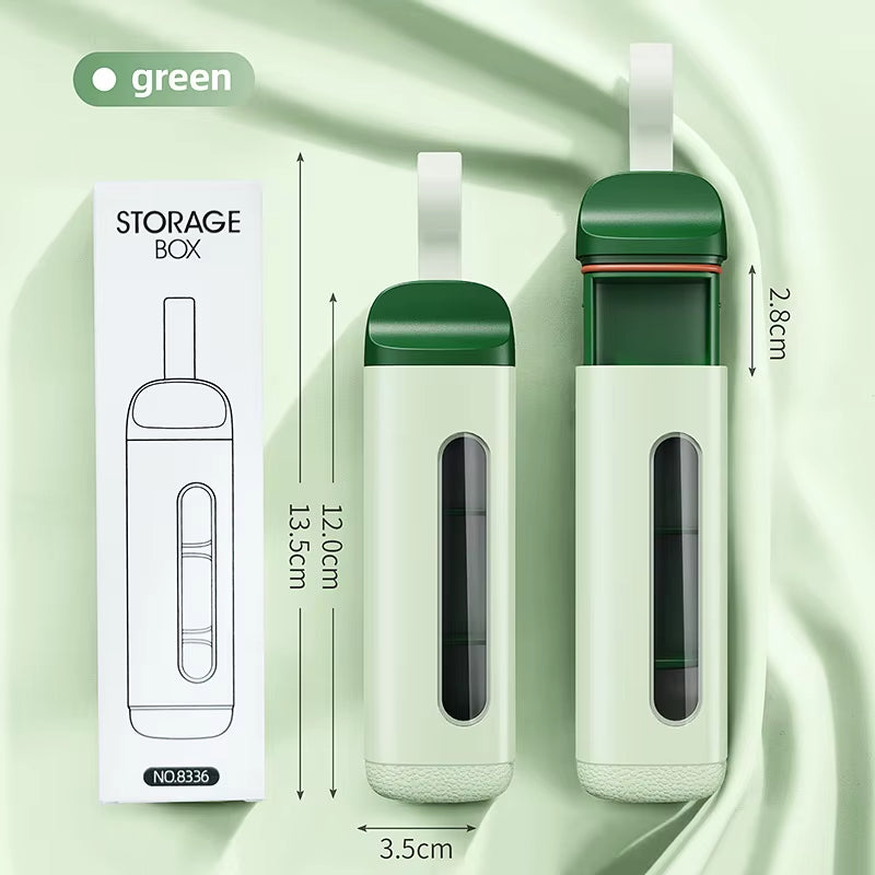 Portable Pill Organizer Box Neat and Tidy Pill Management Travel Dispenser Medicine Box Durable Sturdy Pocket Pill Cases