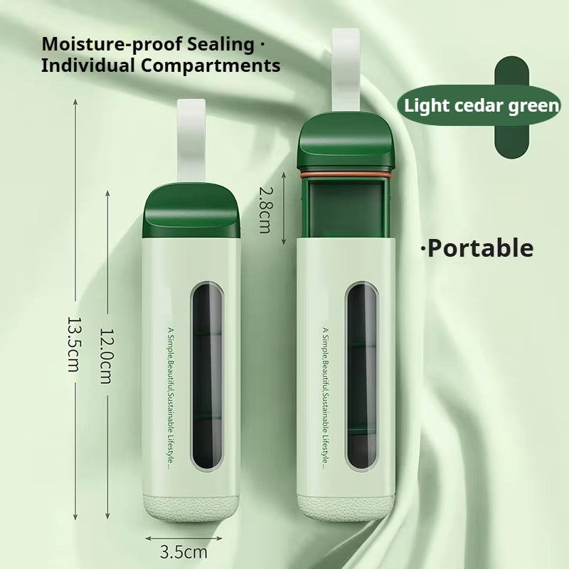 Portable Pill Organizer Box Neat and Tidy Pill Management Travel Dispenser Medicine Box Durable Sturdy Pocket Pill Cases