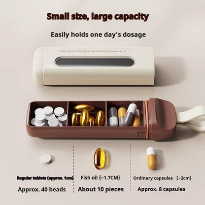 Portable Pill Organizer Box Neat and Tidy Pill Management Travel Dispenser Medicine Box Durable Sturdy Pocket Pill Cases
