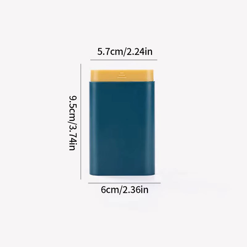 1 Pcs 6 Grids Rectangle Medicine Box Pill Box Vitamins Container Travel Pills Case Storage Capsules Tablets Fish Oils Plastic Box Pill Organizer 